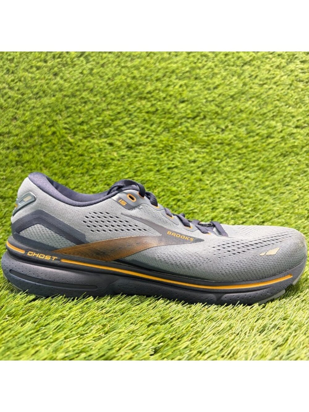 Brooks Ghost 15 Mens Size 9EE Blue Orange Athletic Road Running Shoes Sneakers